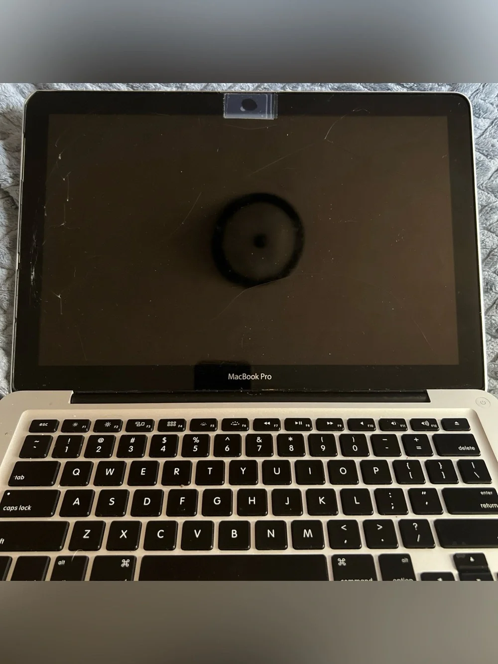 Apple MacBook Pro Silver Laptop with Black Keyboard